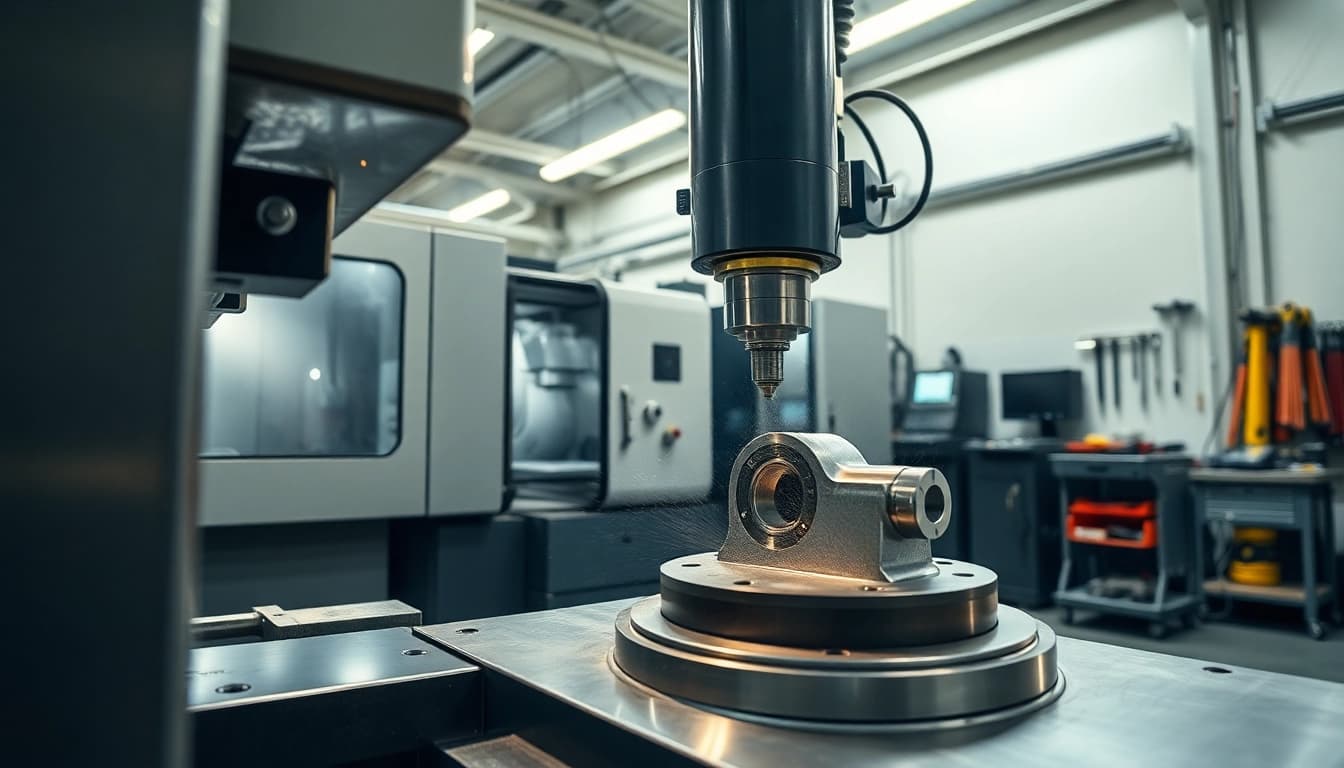 CNC Lohnfertigung Bayern: Hochpräzise CNC Maschinen fertigen präzise Teile.
