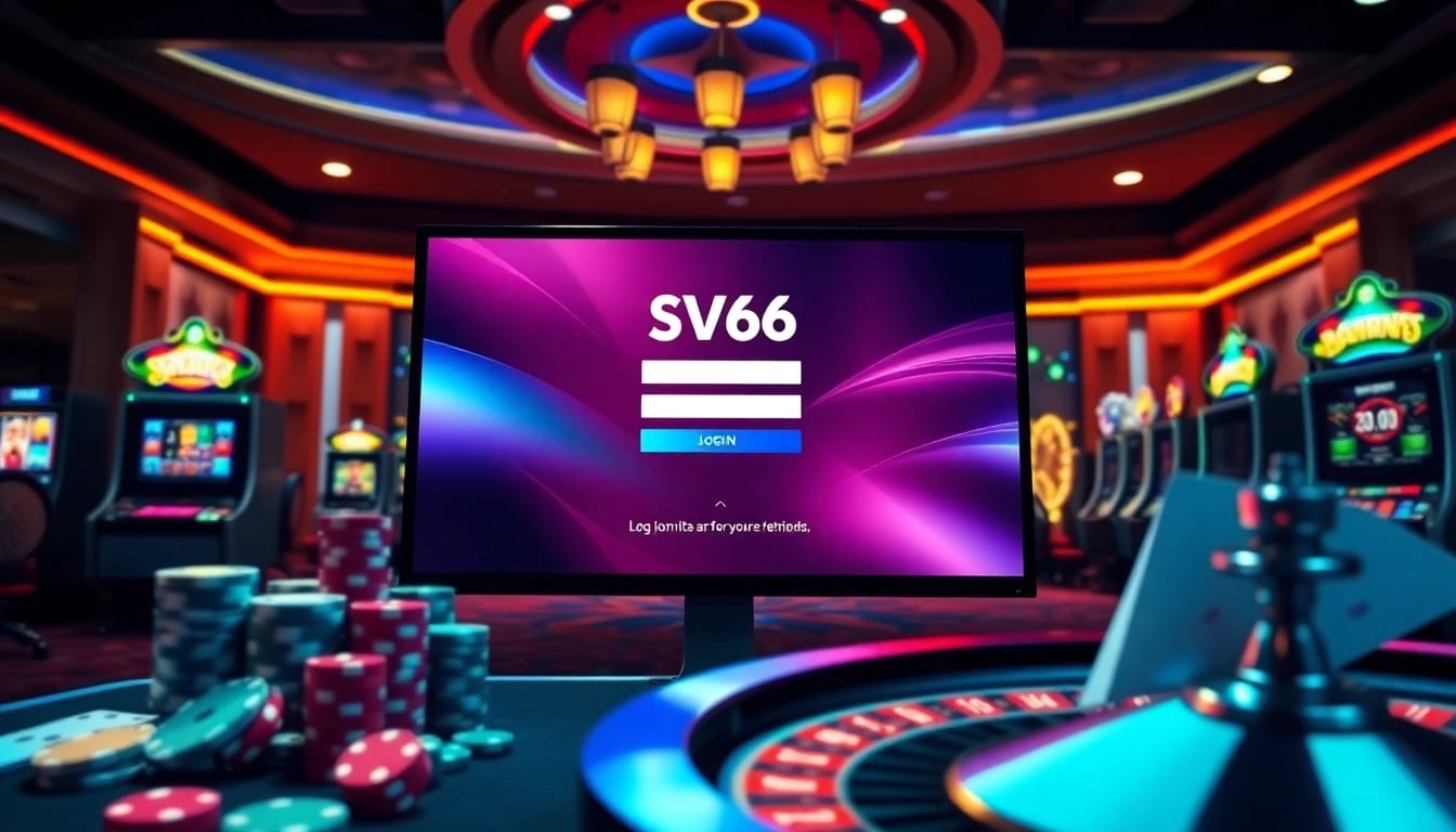 sv66 đăng nhập - Exciting online gambling interface with casino elements, enhancing the gaming experience.