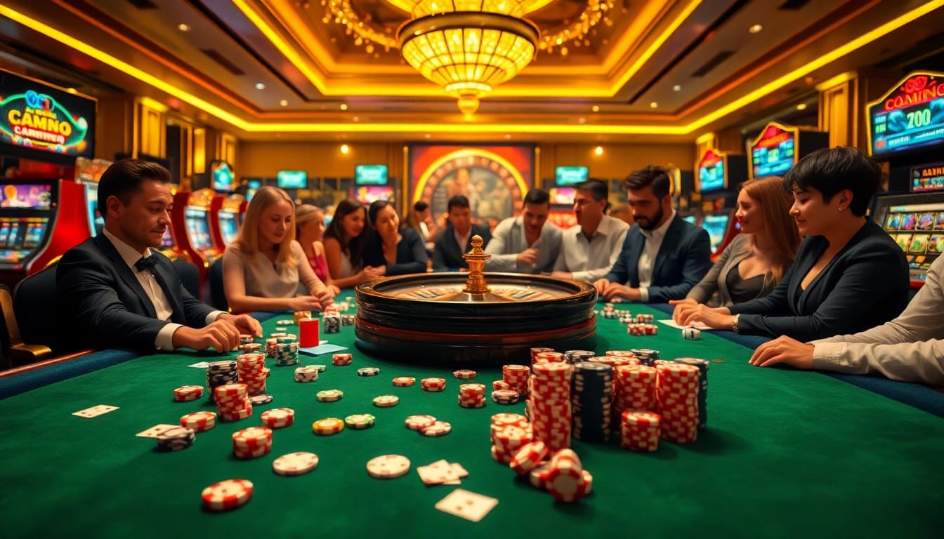 Engaging scene of RR88 casino players enjoying vibrant games and winning moments.