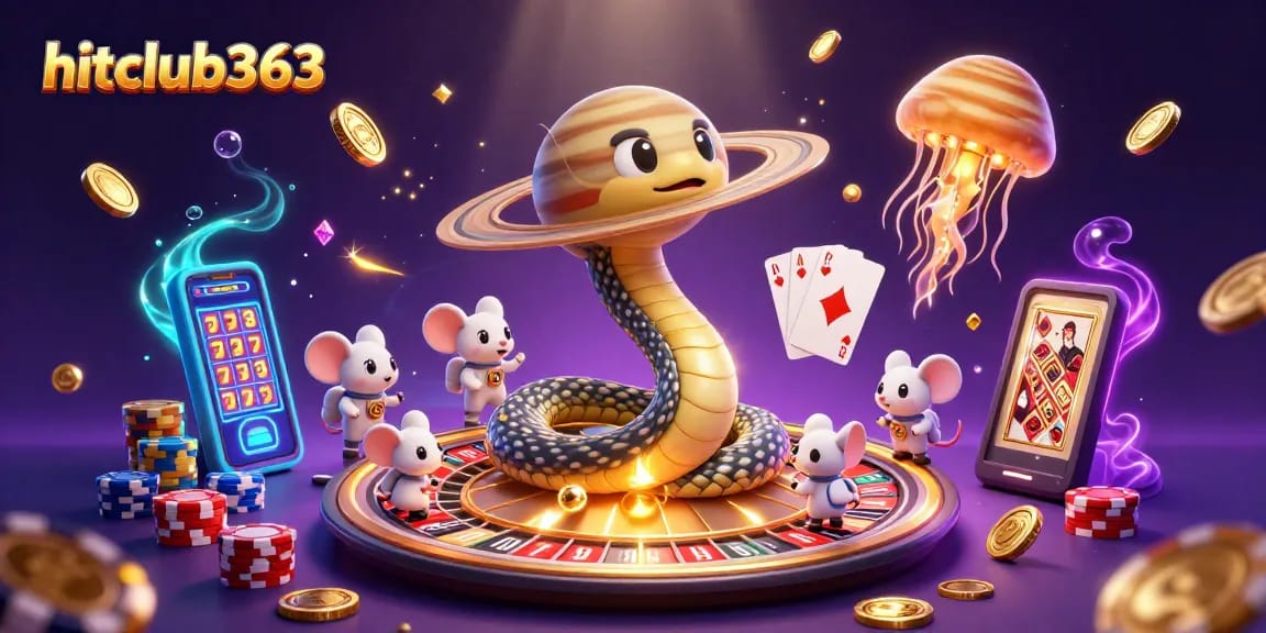 Experience thrilling gaming action at hitclub363 with engaging casino graphics, dynamic wins, and vibrant characters!