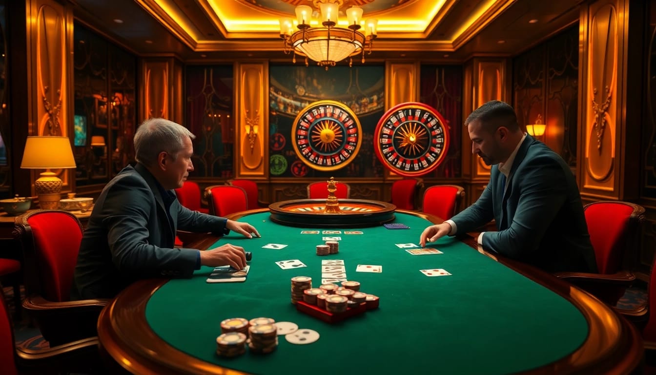 Experience a thrilling game at NK88 with vibrant casino visuals and professional play.