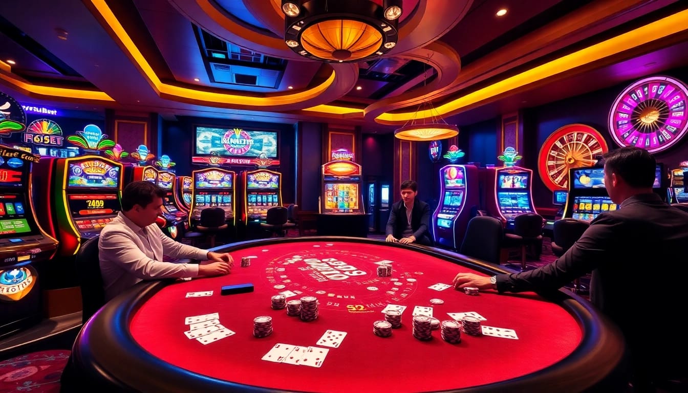 Experience the excitement of gambling at 6666bet with vibrant casino scenes and engaging games.