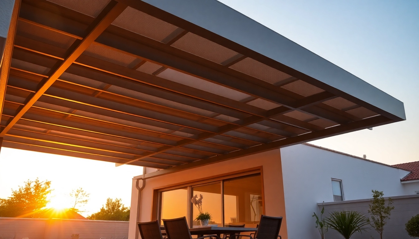 Terrassenüberdachung mit Markise für gemütliche Abende im Freien.