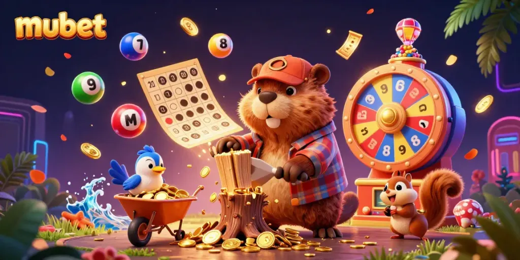 Experience winning moments at mubet as cartoon characters collect gold coins and play exciting games.