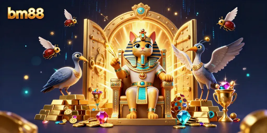 Experience the vibrant world of bm88 and its dazzling games surrounded by treasures.