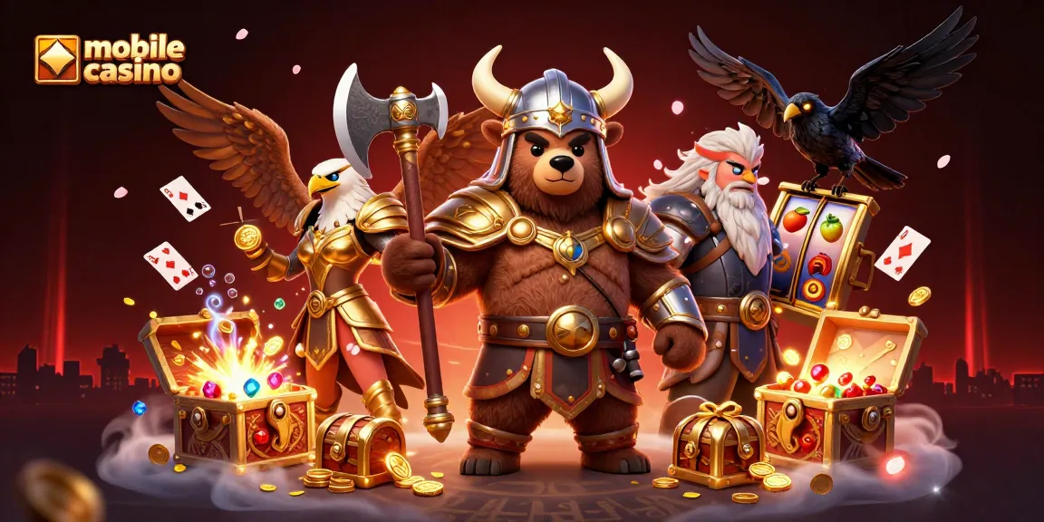 Experience the thrill of a mobile casino adventure with vibrant characters and engaging gameplay elements.