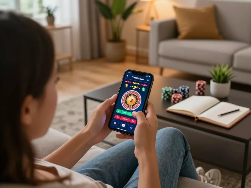 Engaging in exciting mobile gaming with bcx88 app while relaxing at home