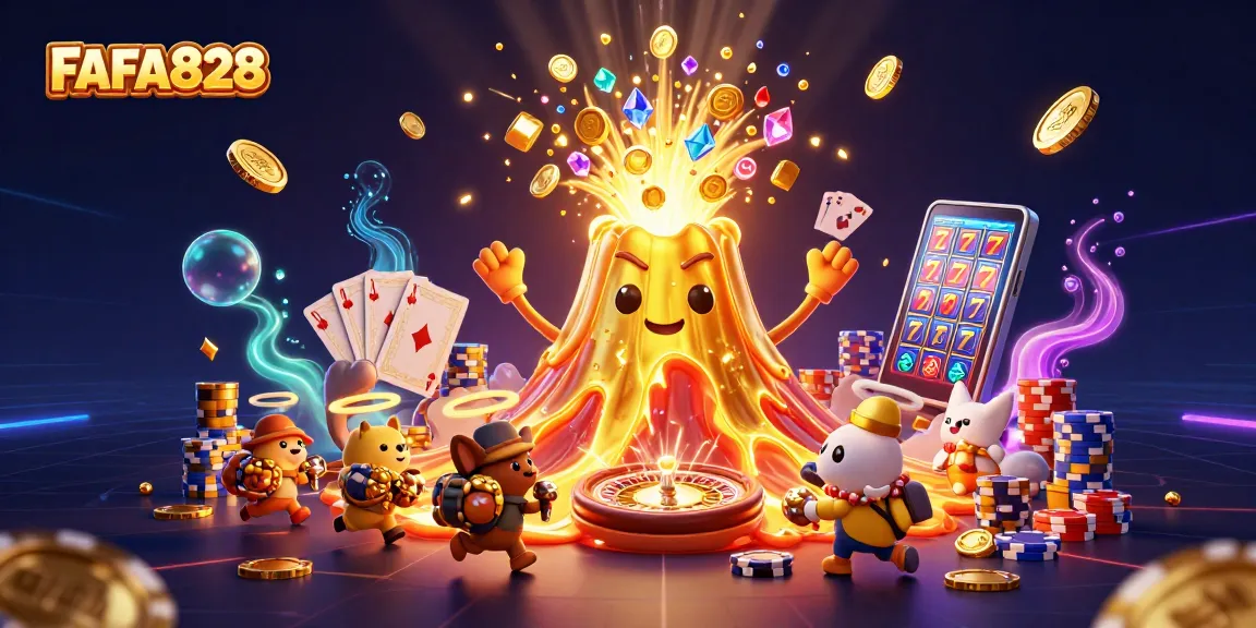 Experience thrilling gameplay on FAFA828 with golden treasures and vibrant casino elements.