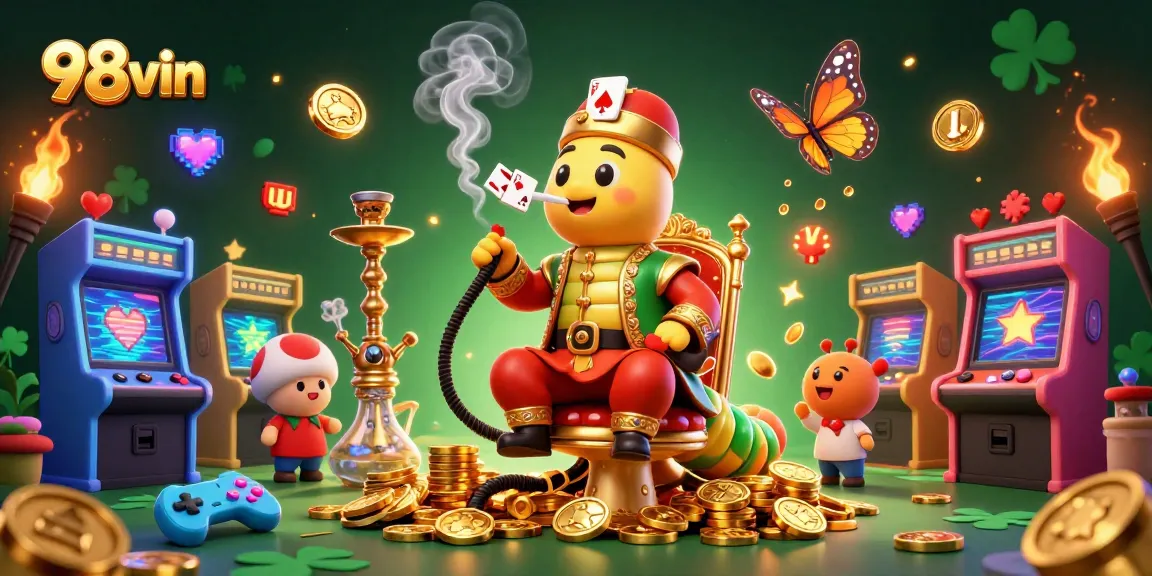 Win exciting rewards with 98vin in a vibrant casino atmosphere featuring dynamic gaming elements.