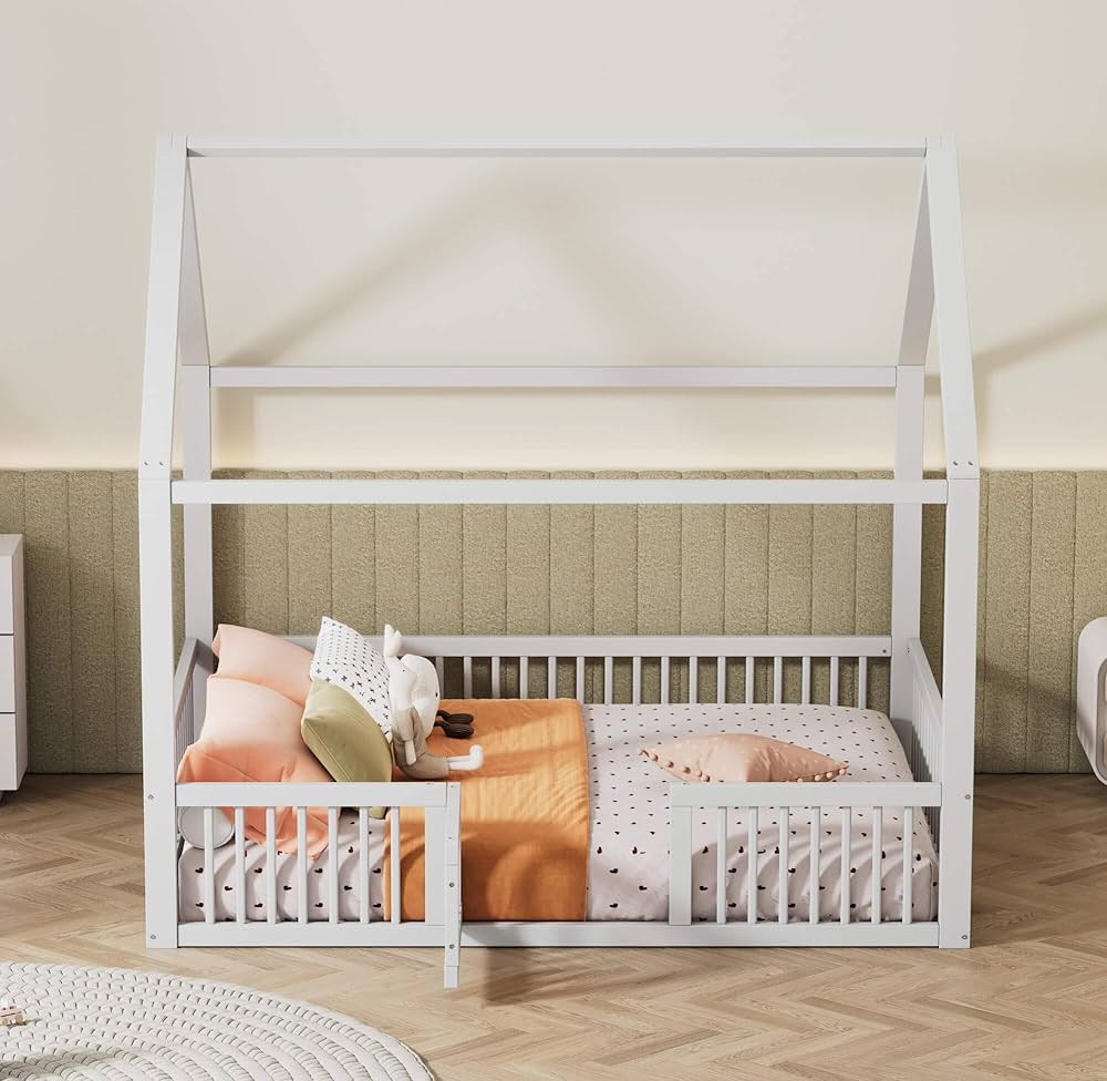 Schlicht, elegant und sicher – Hausbett 120x200 mit durchdachtem Design