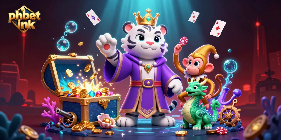 Experience the thrill of "phbet ink" with dynamic poker action and vibrant energy in a captivating 3D casino scene.