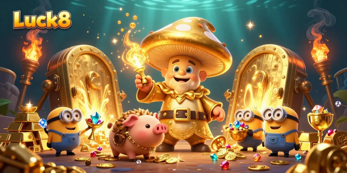 Luck8 captivates with its vibrant 3D treasure scene, where excitement and fortune blend beautifully.