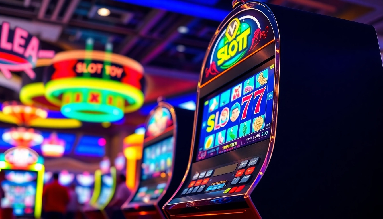Menangkan Jackpot di Slot77 dengan mesin slot yang cerah dan menarik di kasino.
