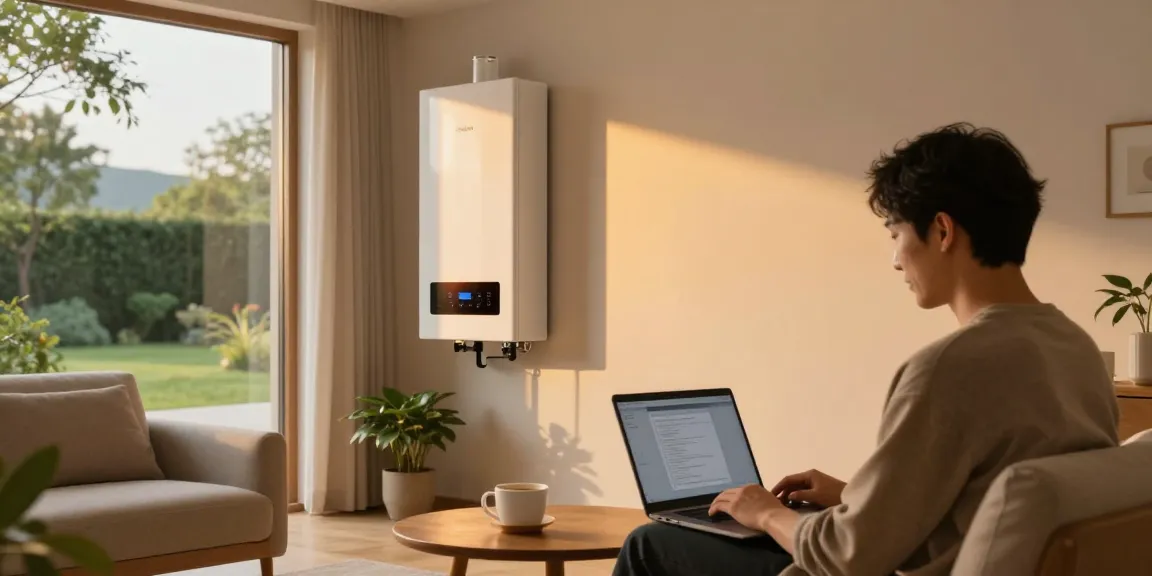 Gemütliche Hausszene mit einem warmwasserspeicher 150 liter testsieger, die gemütliche Wohnräume zeigt.