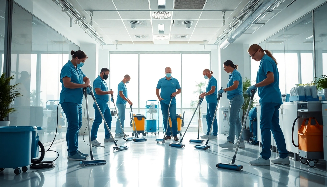 Effiziente gebäudereinigung münchen in einem modernen Büro mit glatten Oberflächen.