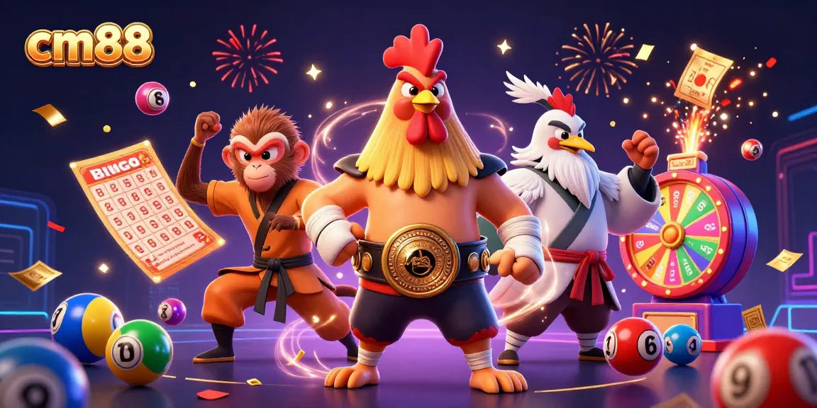 Win big with cm88 at exciting online gaming events featuring dynamic characters and vibrant casino elements.