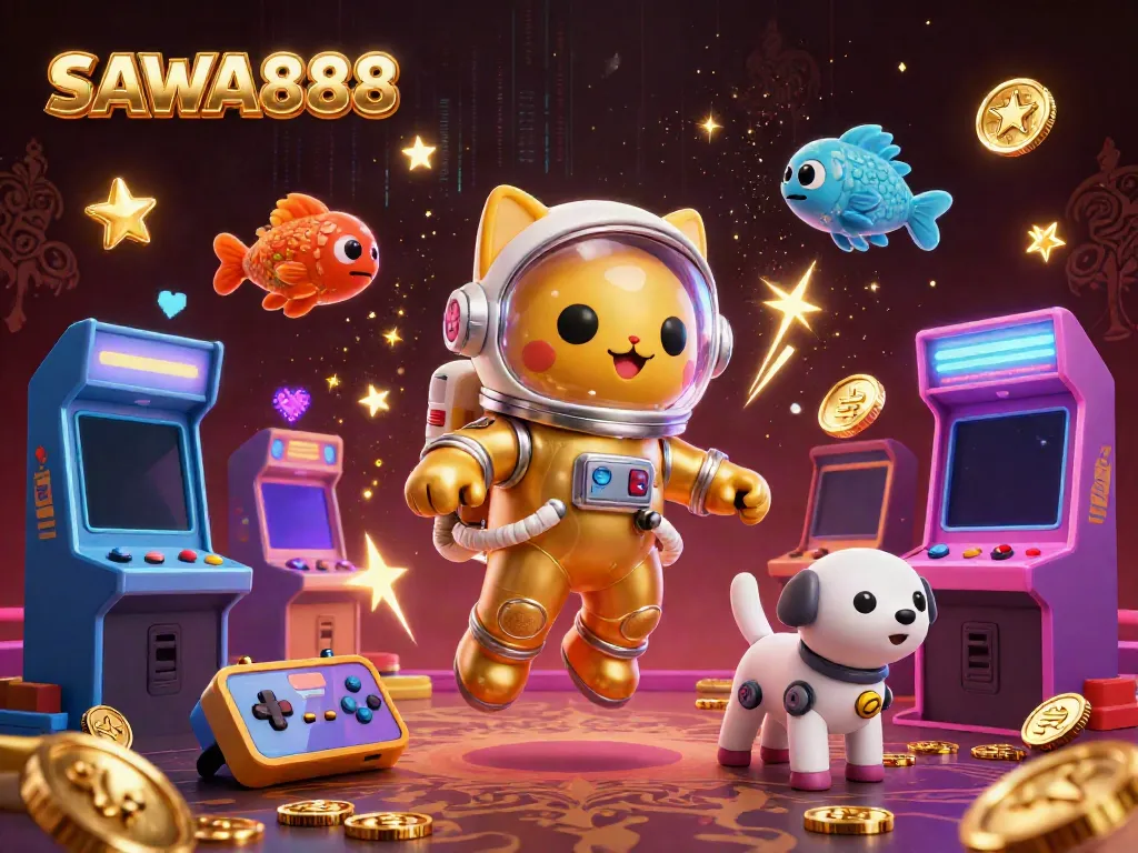 Engage with exciting gameplay on SAWA888 featuring vibrant gaming elements and characters.