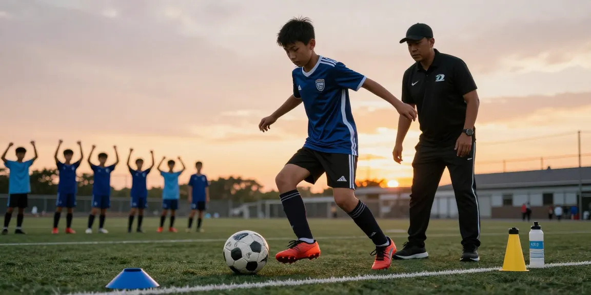 Fußball kaufen: Junge Talente trainieren mit Mantom-Bällen für optimale Ballkontrolle und Präzision.