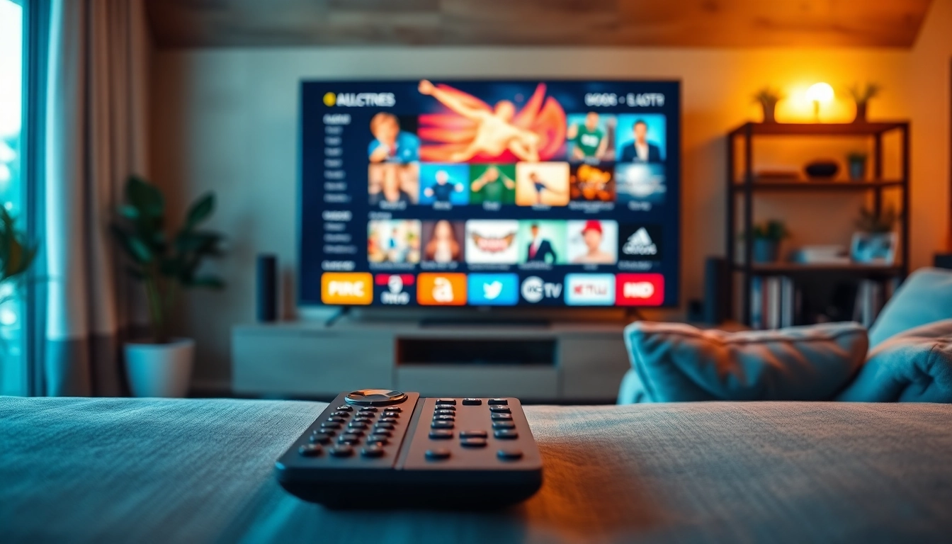Fernseher mit IPTV kaufen Auswahl in gemütlichem Wohnzimmer