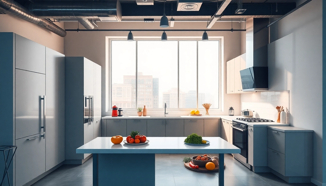 Küchenstudio in Frankfurt am Main mit modernem Design und hellem Ambiente.