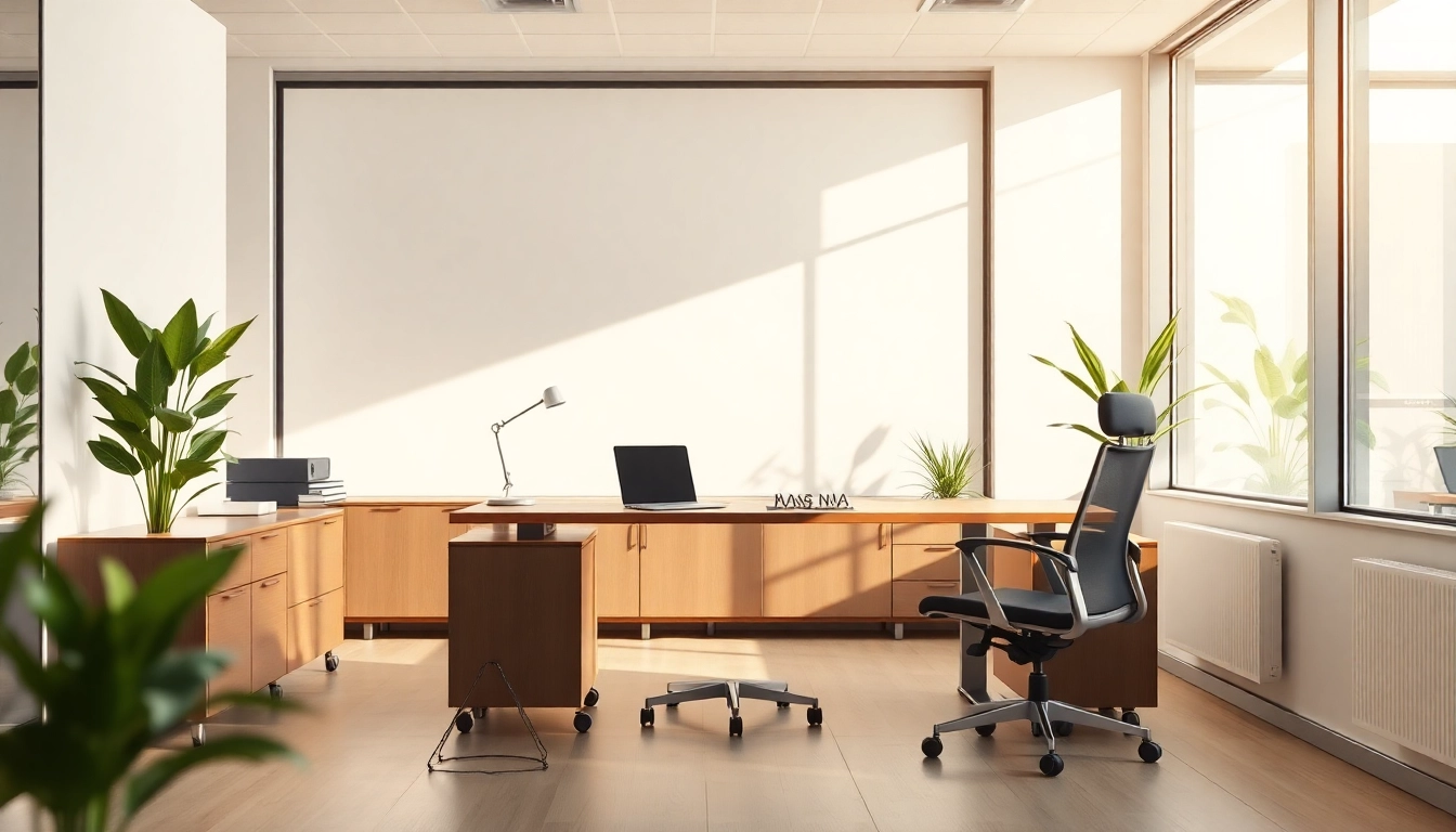 Entdecken Sie stilvolle Büromöbel mit ergonomischem Design und modernem Flair in einem hellen, einladenden Büro.