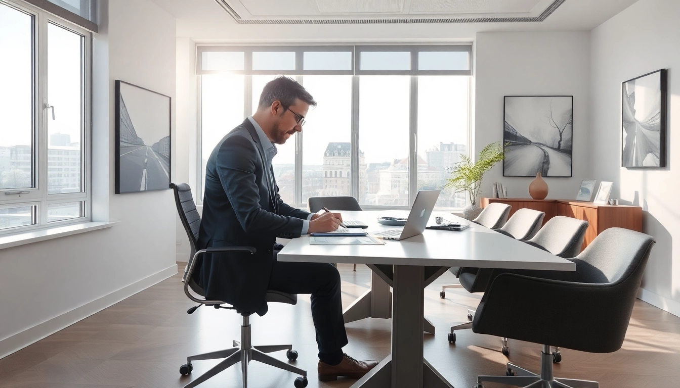 Headhunter Kiel bei der engagierten Rekrutierung in einem modernen Büroraum.