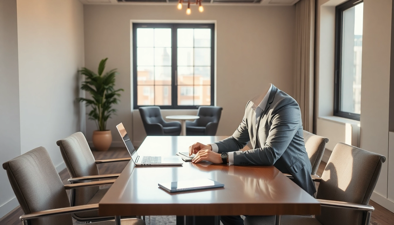 Headhunter Vertrieb: Professioneller Headhunter im Büro arbeitet an Vertriebskonzepten.