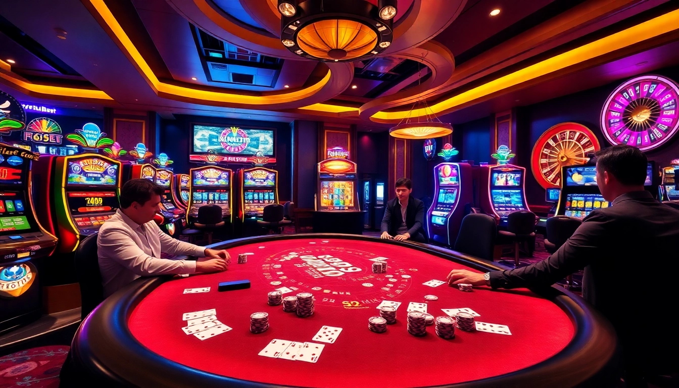 Experience the excitement of gambling at 6666bet with vibrant casino scenes and engaging games.