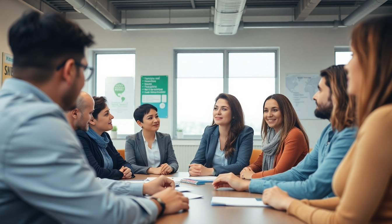 Jobcenter Deutschland Beratungsgespräch mit einem Berater und Klienten.