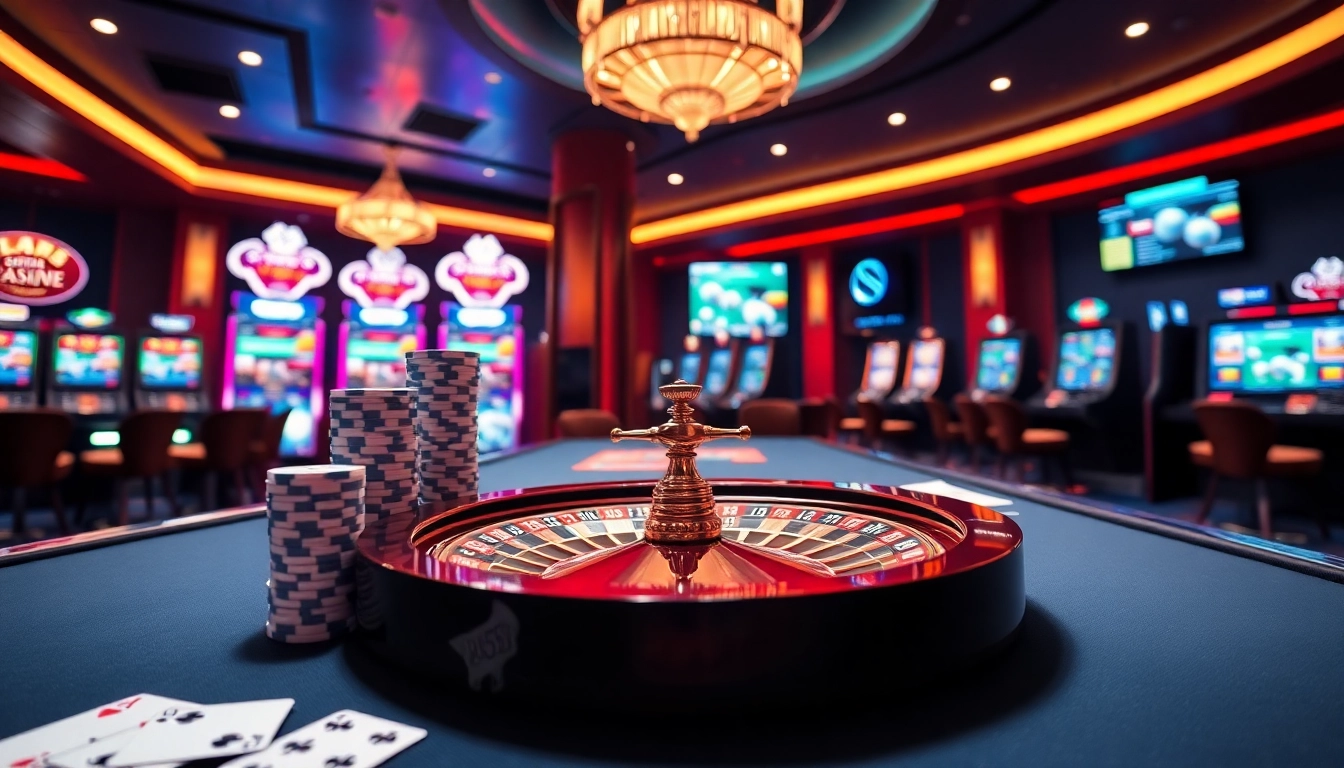 Experience thrilling gaming at BL555 with vibrant casino tables and exciting slot machines.