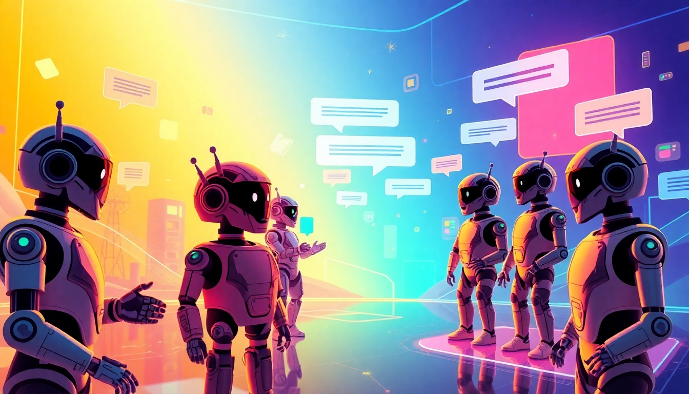 Engaging user interactions with juicy ai chatbots in a futuristic digital landscape.