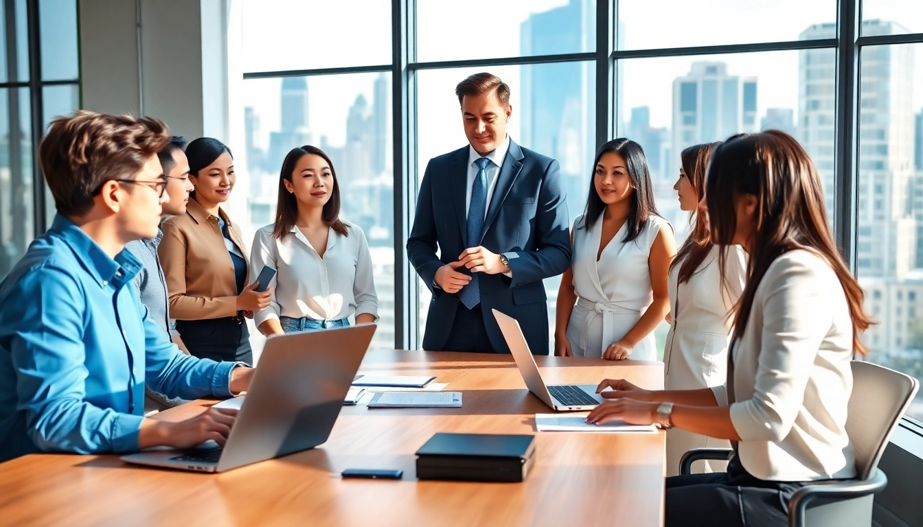 Headhunter Schweiz arbeitet professionell mit Kandidaten in einem modernen Büro.