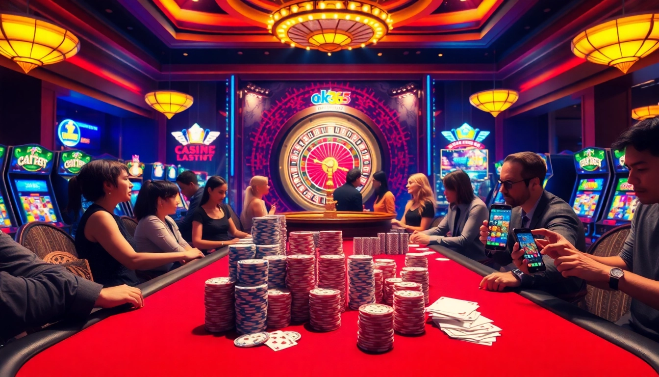 Engage in thrilling gaming at https://ok365.tw/ as players enjoy poker, roulette, and slots in a luxurious casino setting.