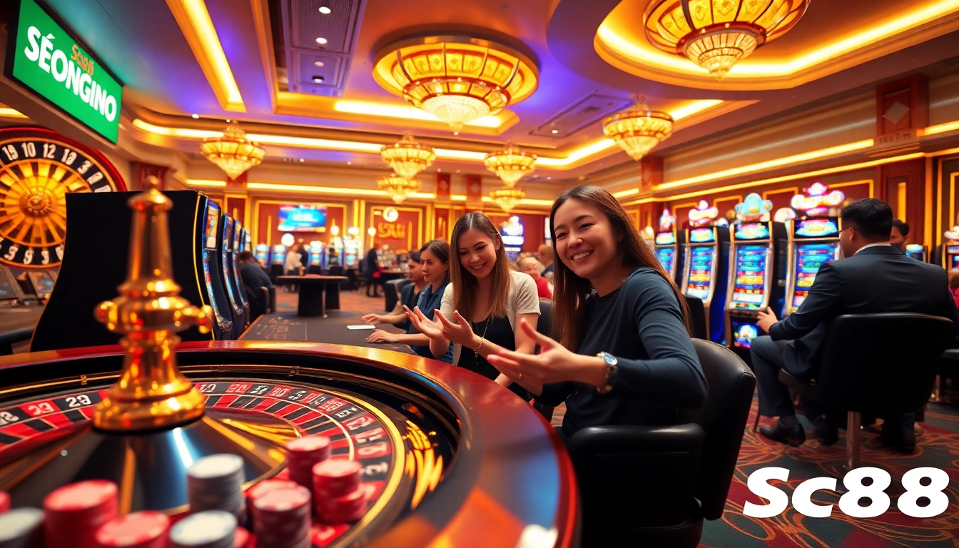 Experience the thrill at Sc88 Trang Chủ with exciting casino games and vibrant atmosphere.