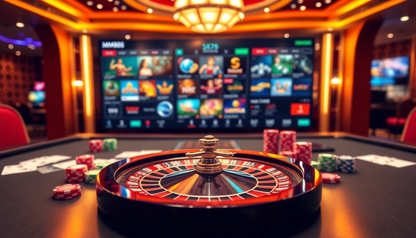 Experience the thrill of winning at MM88 with immersive casino visuals featuring exciting gameplay.