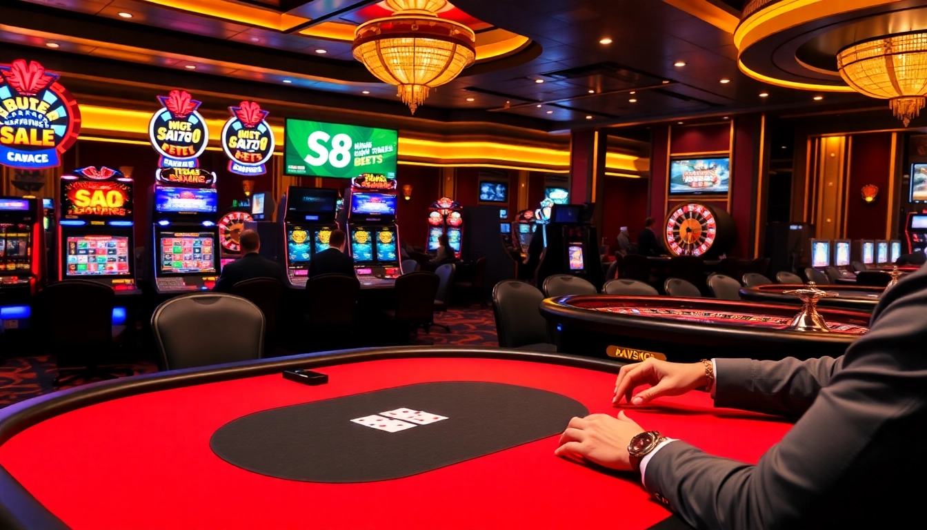 Experience thrilling poker action at a casino featuring the advanced S8 gaming interface.