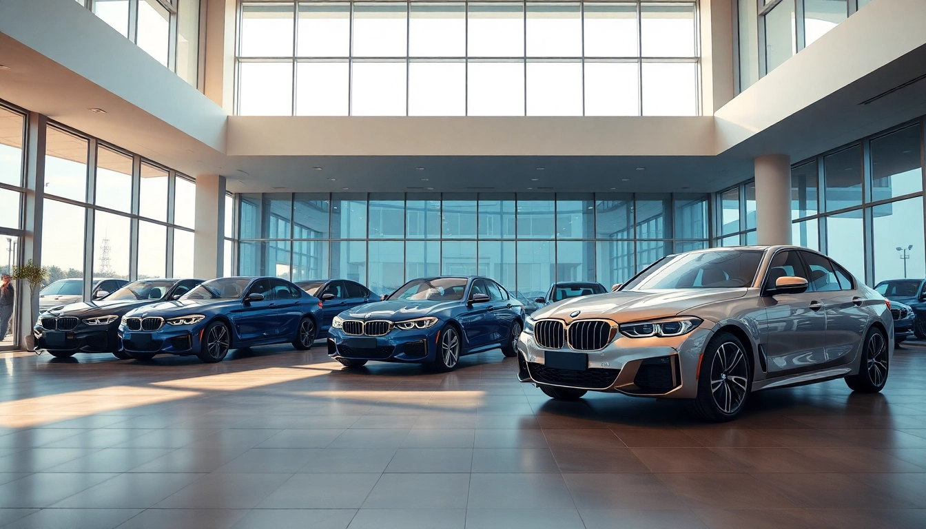 BMW kaufen in einem modernen Autohaus mit stilvollen Fahrzeugen und freundlicher Atmosphäre.