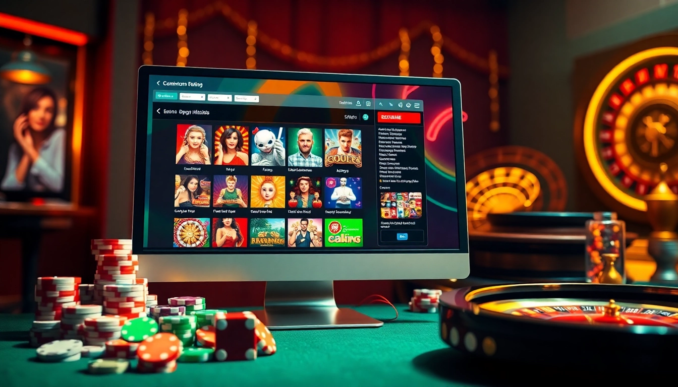 Experience nohu đăng nhập with online gambling excitement featuring casino tables and vibrant games.