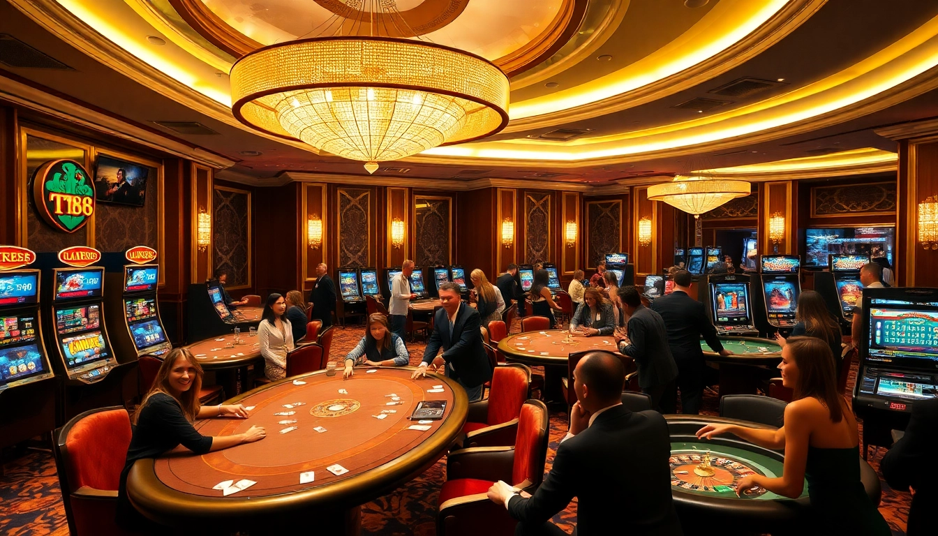 Experience the excitement of TT88 as players engage in thrilling casino games and celebrate wins.