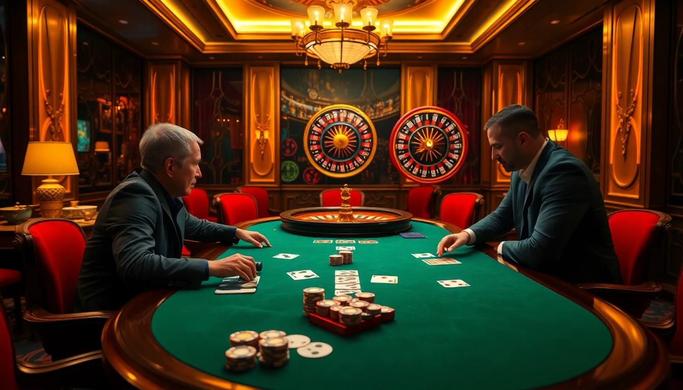 Experience a thrilling game at NK88 with vibrant casino visuals and professional play.