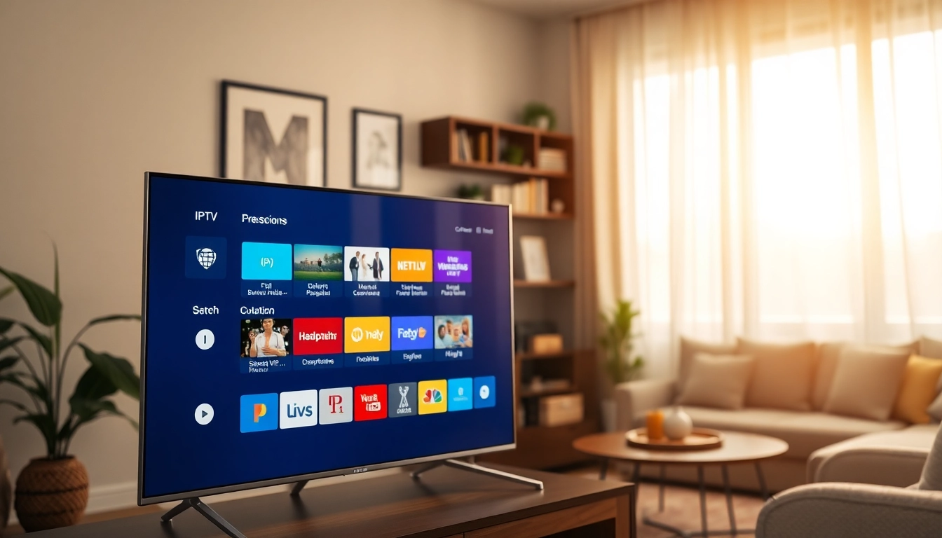 Erleben Sie IPTV Streaming Service Deutschland in einer modernen Wohnumgebung mit entspannter Atmosphäre.