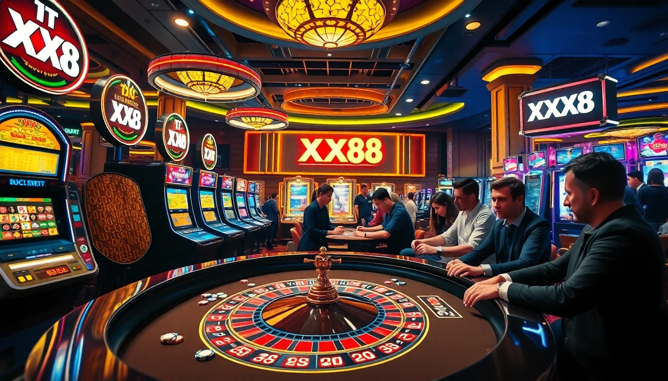 Strategically playing at the luxury casino table featuring XX 88 gaming elements.