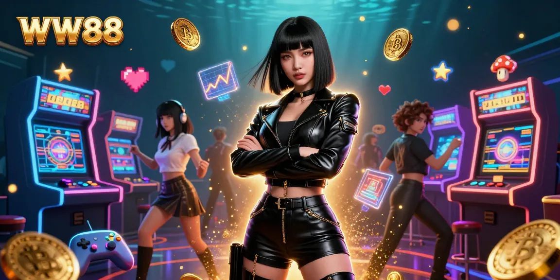 Engage with WW88 through an exciting 3D casino experience, showcasing vibrant gaming elements.